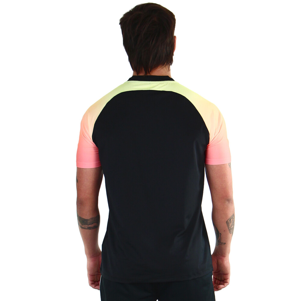 Fila polo masculina classic - negro/impreso de color Negro-Multicolor
