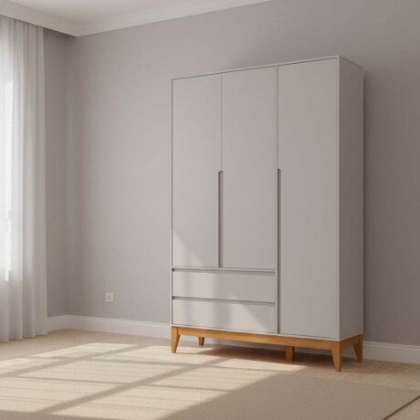 PLACARD 3 PUERTAS MDF GRIS NEW FELICITAS KIDS