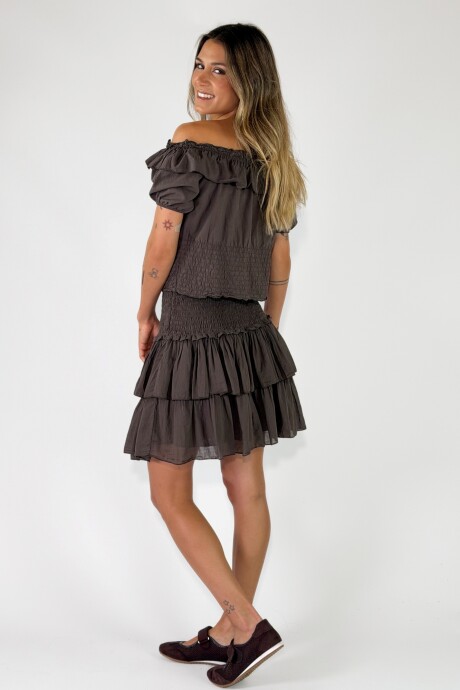 POLLERA MARLIN Chocolate
