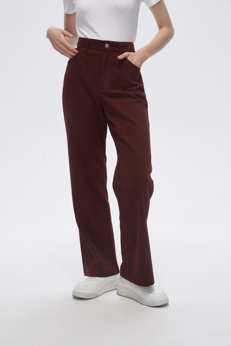 Pantalon Tesiyo - Bordeaux Oscuro 