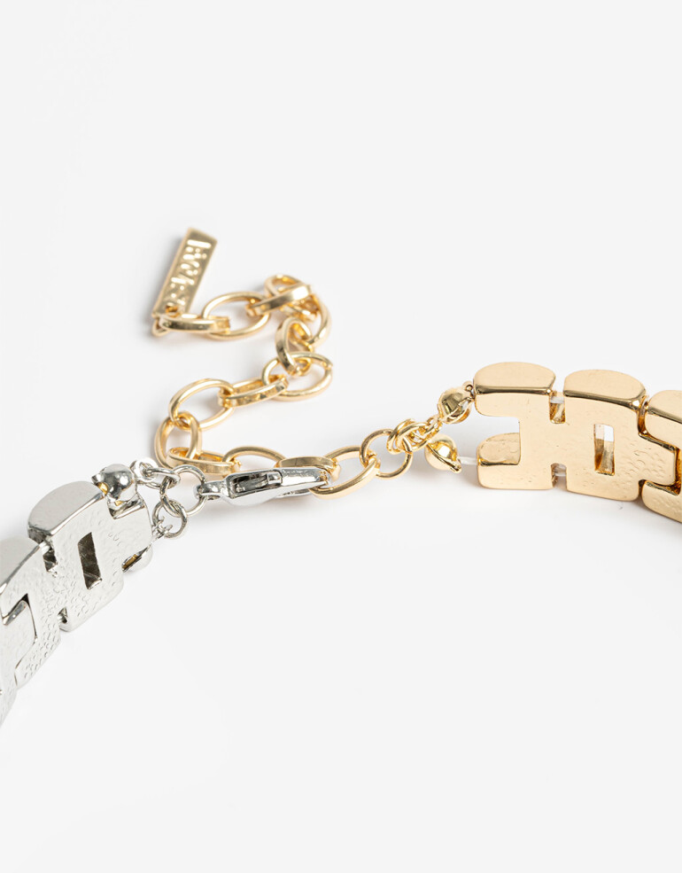Chokers Metal Collar Chocker Biplating - Dorado