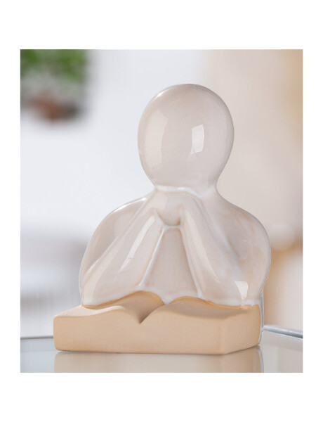 SUJETALIBROS HUMANO DE PORCELANA 10x11x15CM BEIGE SUJETALIBROS HUMANO DE PORCELANA 10x11x15CM BEIGE
