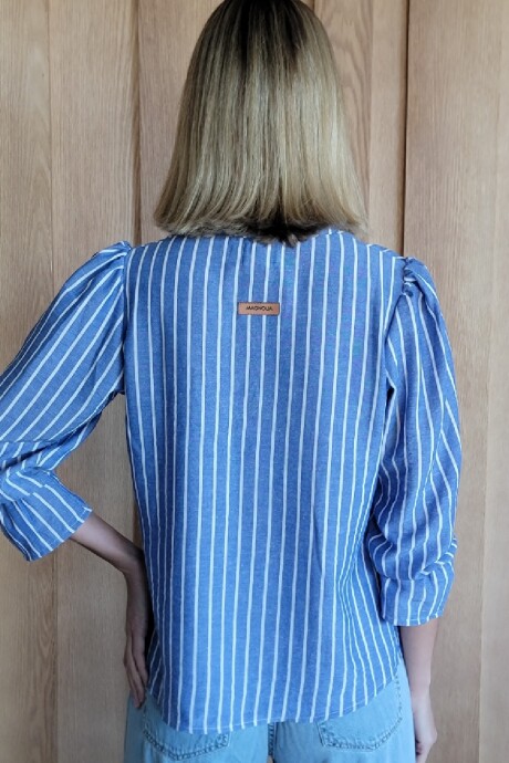 Blusa Copenhague Raya Azul gruesa