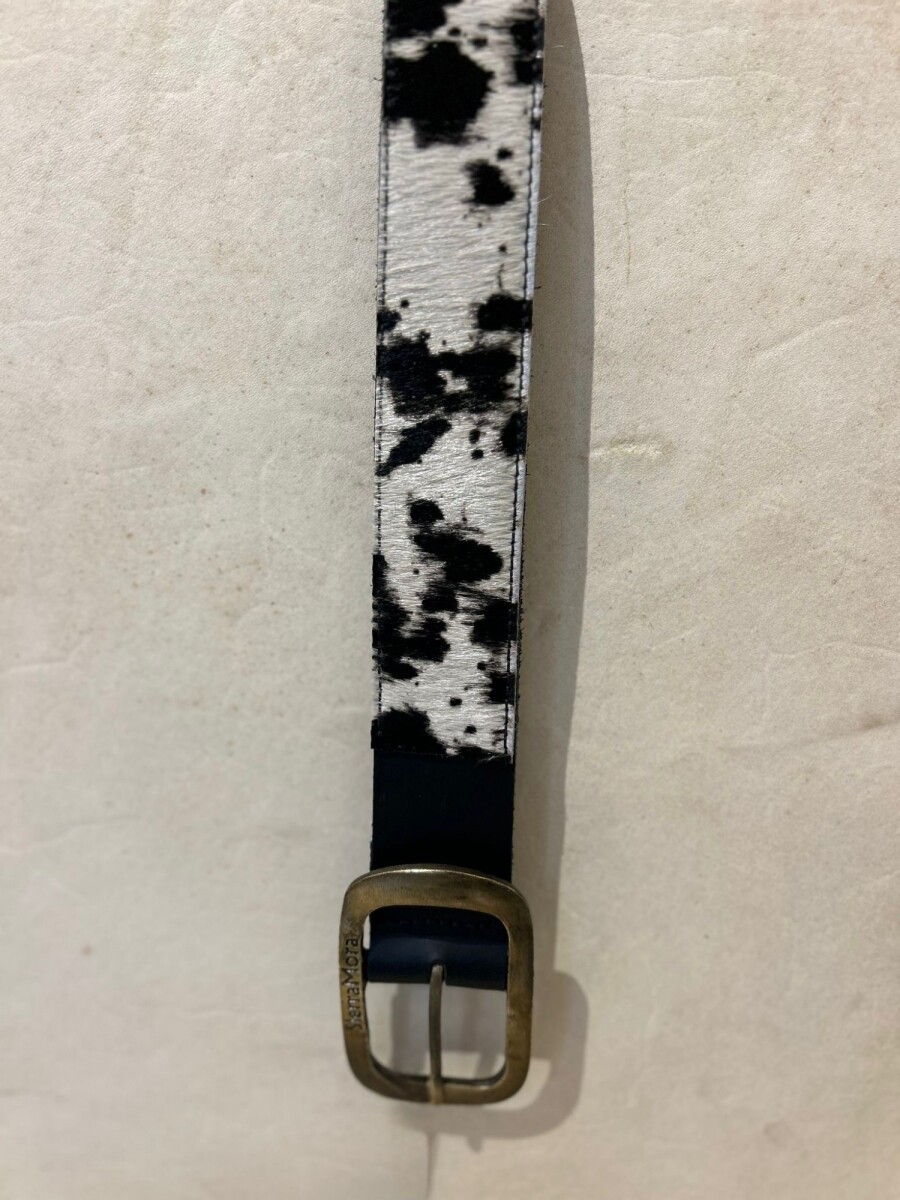 Print Belt - Negro / Dorado 
