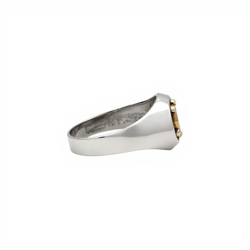 Anillo Profesión Futbolista -Plata y Oro-Sin Piedra-AP5021 sinpiedra
