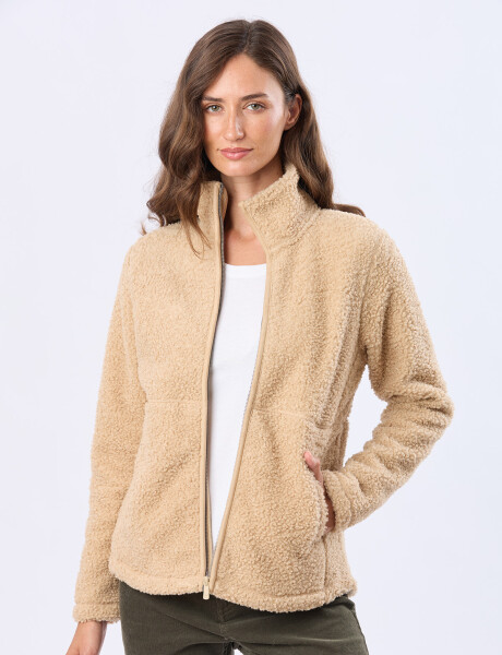 CAMPERA DE CORDERITO Beige