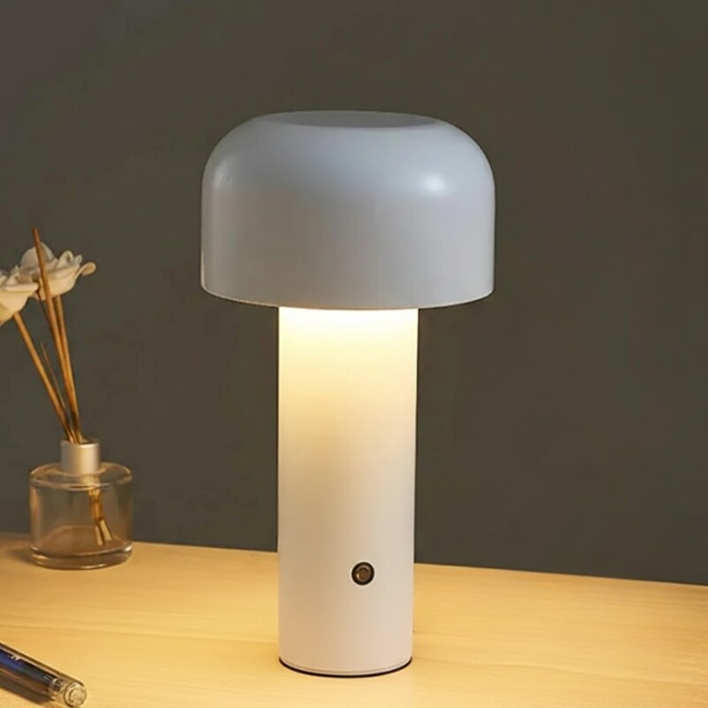 LAMPARA DE MESA RECARGABLE TULIPA Lampara De Mesa Recargable Tulipa Blanco