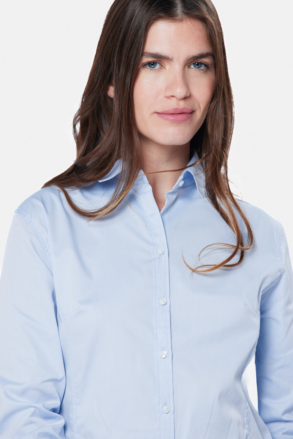 CAMISA LISA Celeste