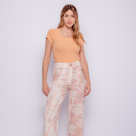 PANTALON BEND PRINT Rosado