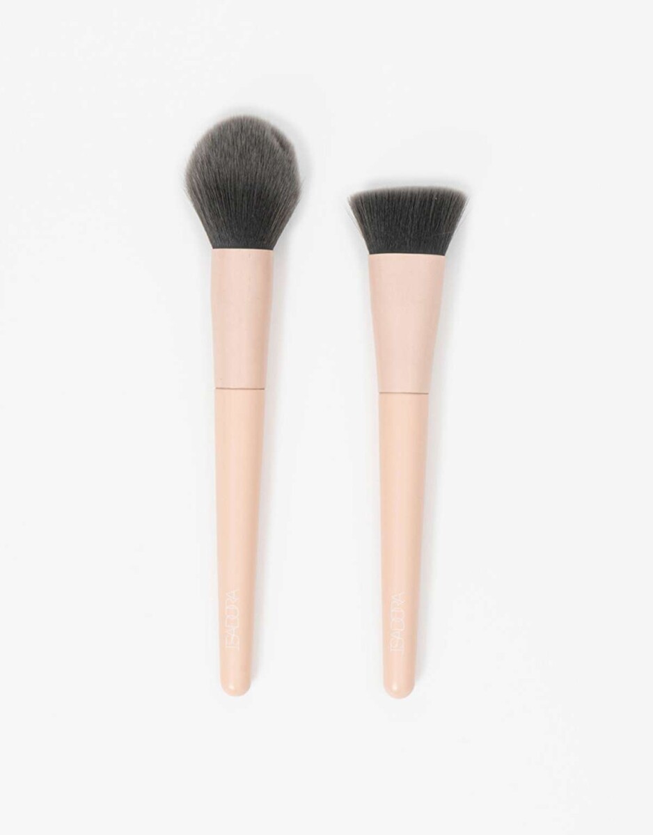 Set De Brochas De Maquillaje - Rosa Piel 