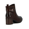 Darkness Bota De Dama Caña Baja Taco Cuadrado Detalle C/ Hebilla - Marron Os Marron Oscuro