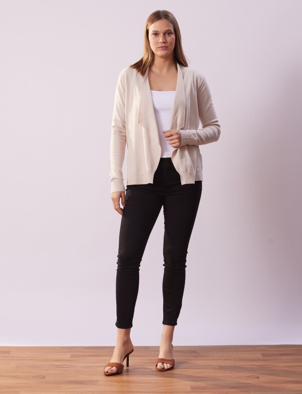 Cardigan Abierto BEIGE