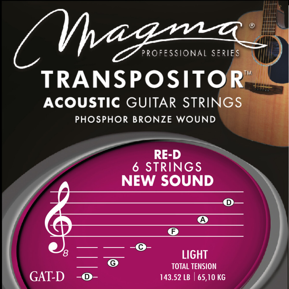 Encordado Acústica Transpositor Magma New Sound L GAT-D 