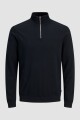 Sweater Medio Cierre Basic Navy Blazer