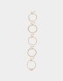 Pulseras Flexibles Sets Multi Cadenas Pulseras Flexibles Sets De Metal - Dorado