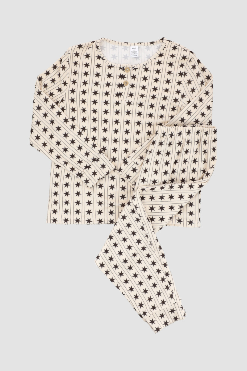 Pijama stars needle mini Beige