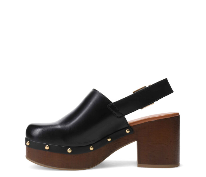 Zapato tipo zueco con pulsera Preto