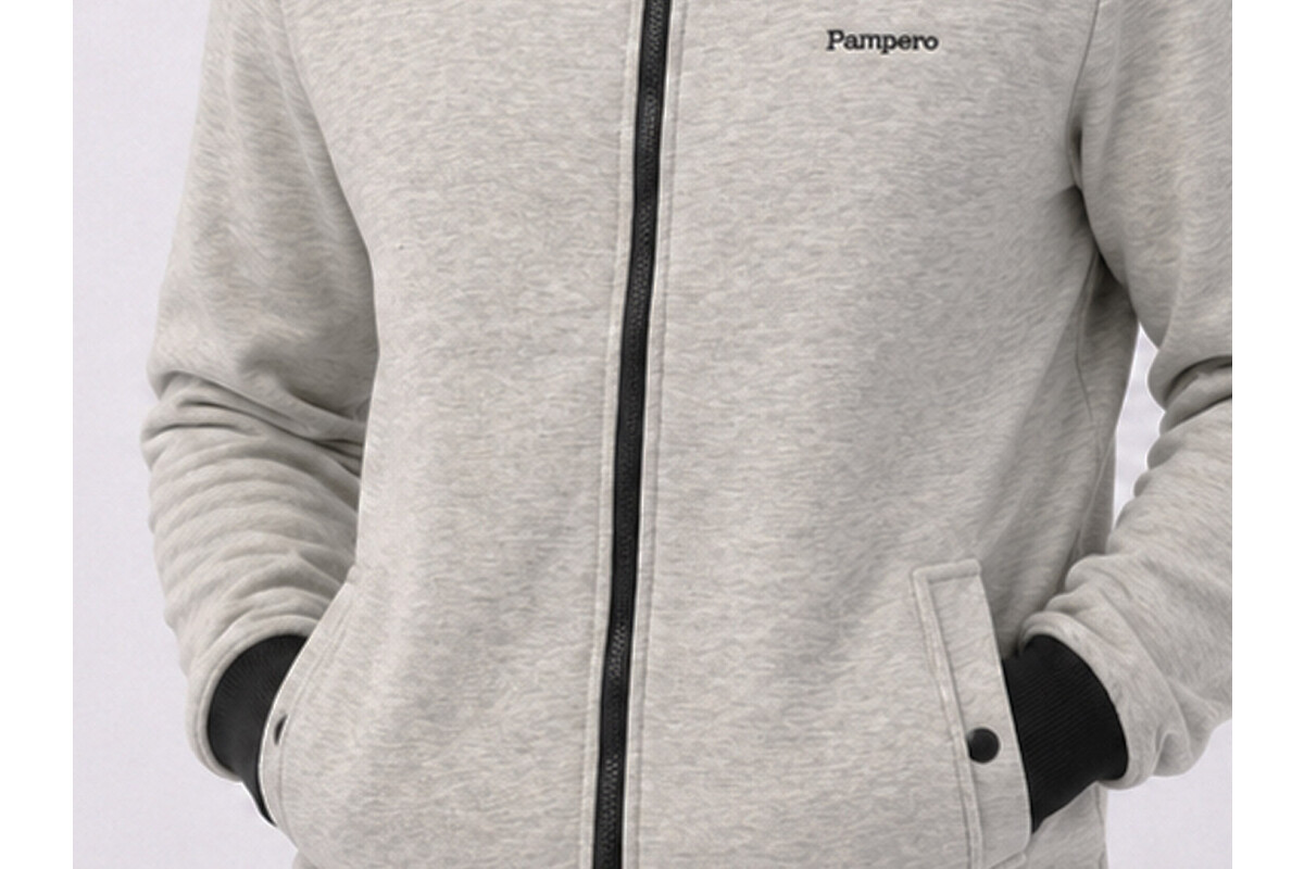CAMPERA FELPA CLÁSICA Gris Claro