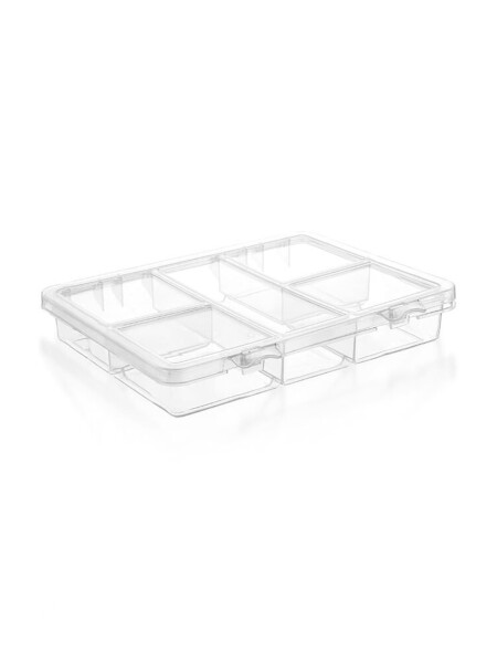 CAJA ORGANIZADORA DIVISIONES Y TAPA TRANSPARENTE
