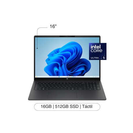 Notebook HP Omnibook 3 16-BU0315DX 16' 2K Touch 512GB / 16GB RAM Intel Core Ultra 5 225U W11 Notebook HP Omnibook 3 16-BU0315DX 16' 2K Touch 512GB / 16GB RAM Intel Core Ultra 5 225U W11