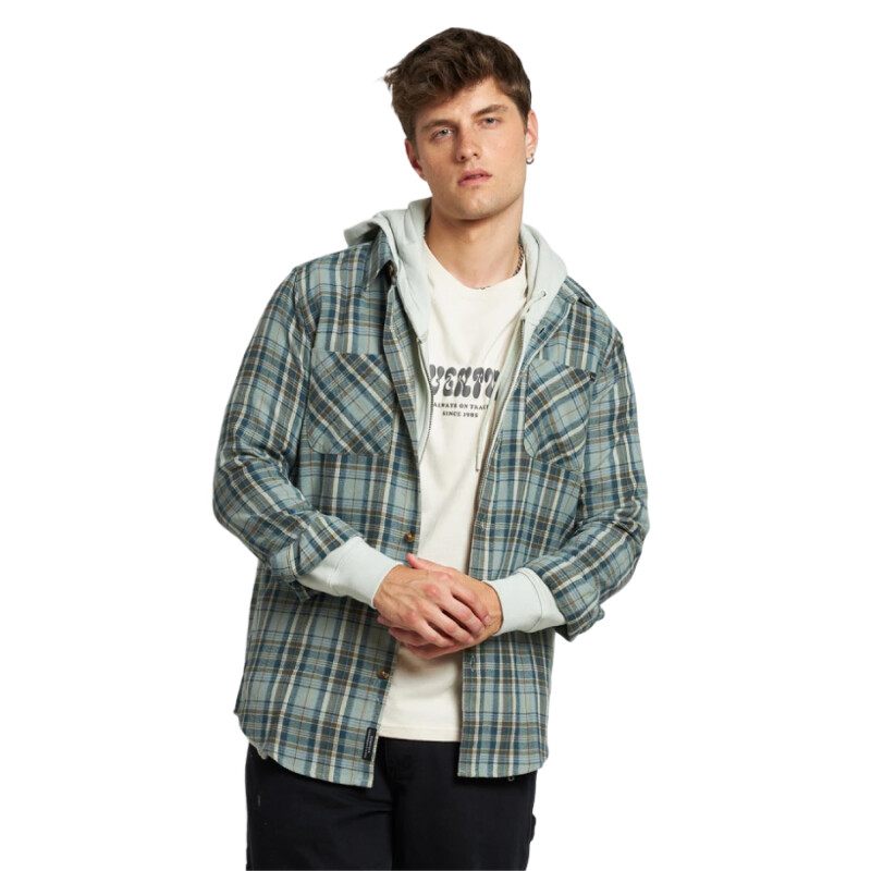 Camisa ML Rusty Abelio - Azul Camisa ML Rusty Abelio - Azul