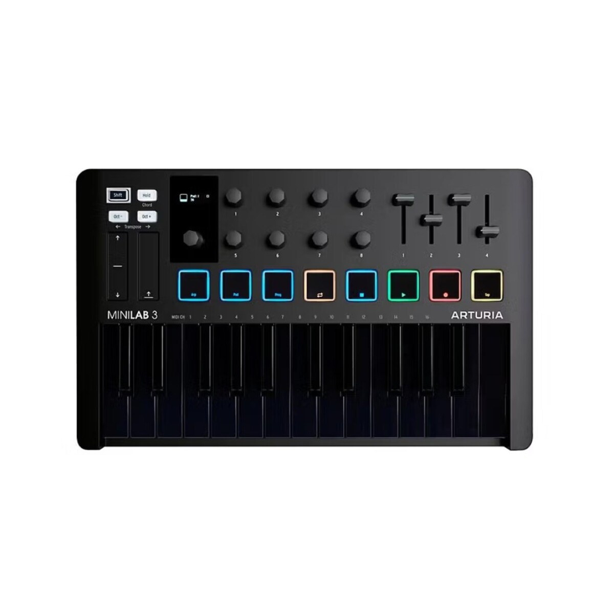 Controlador Midi Arturia Minilab 3 25 Teclas Deep Black 