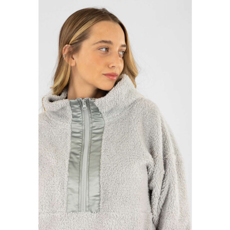 Sweater sherpa Gris