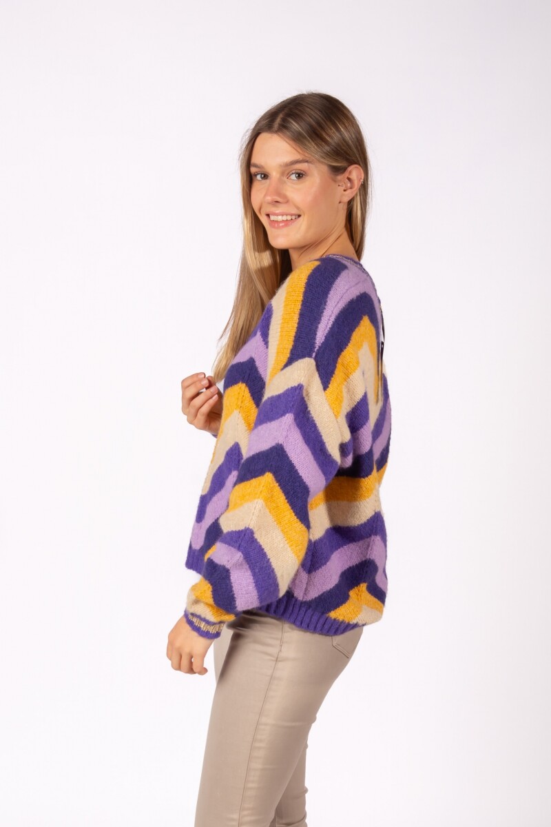 Sweater Rainbow Violeta