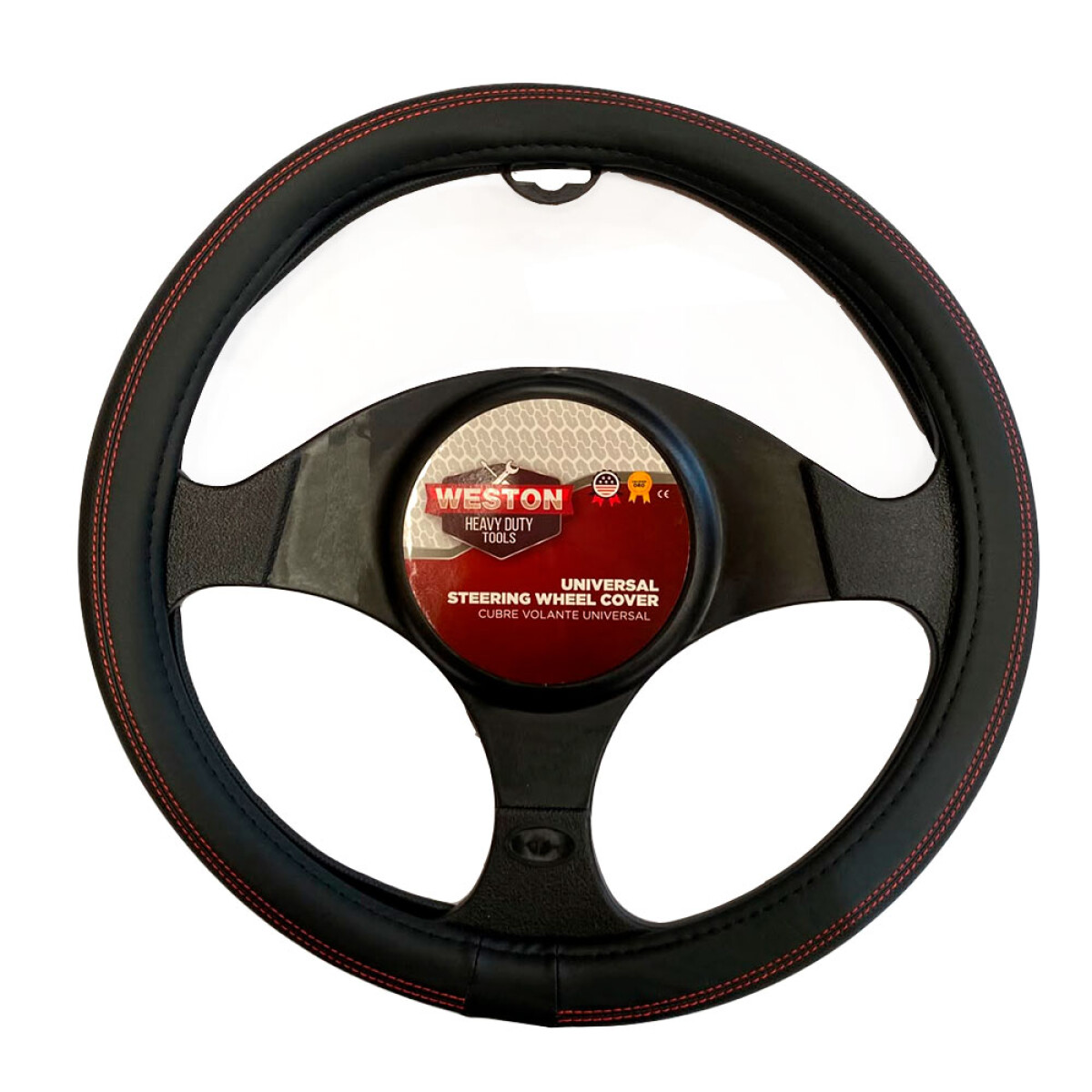 CUBRE VOLANTE - CUBREVOLANTE CON COSTURA ROJA WESTON 