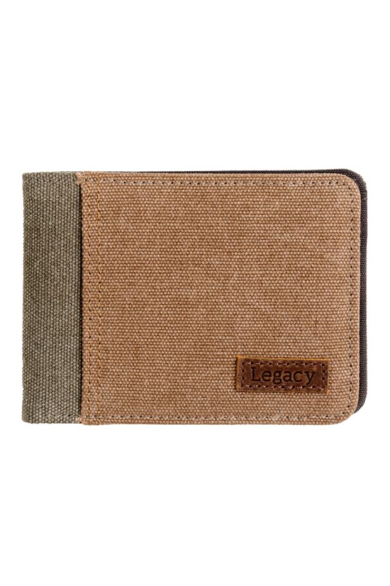 BILLETERA CANVAS - Oliva 