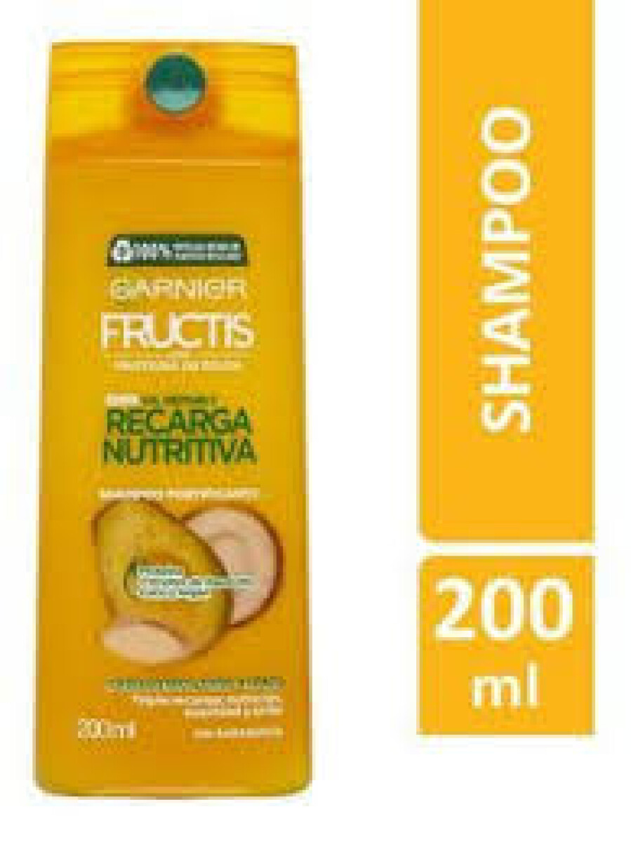 Garnier Fructis Recarga Nutritiva Shampoo 200 ml | Energía y Vitalidad Capilar