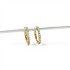 Caravanas aros de zirconias - Oro bajo - Zirconia - CA8032 conpiedra