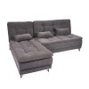 Sillón Cama con Chaise Izquierdo y derecho - Nice Chumbo Steel