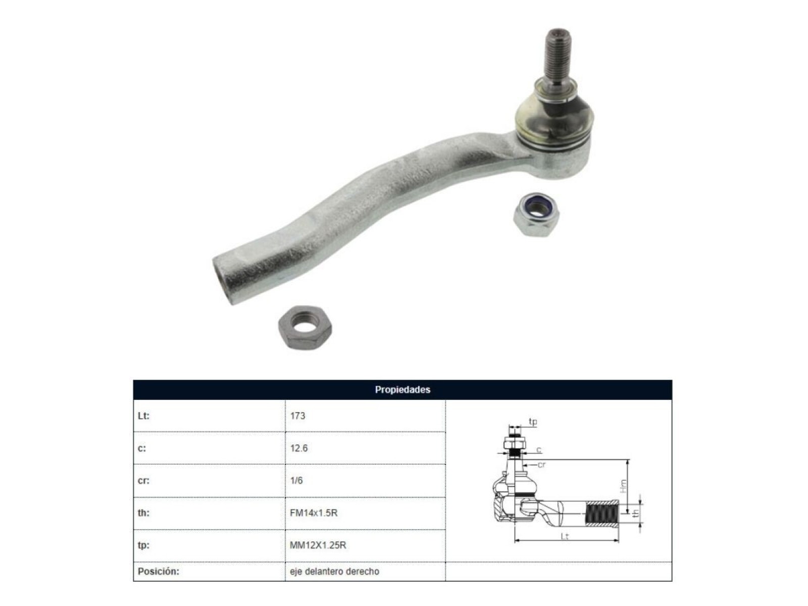 Puntero Geely 515, Toyota Yaris 06-25 Der 