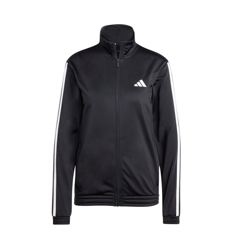 Campera de Mujer Adidas Deportiva 3 Tricot Negro - Blanco