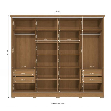 PLACARD 4 PUERTAS MDP NATURAL-BEIGE HERITAGE