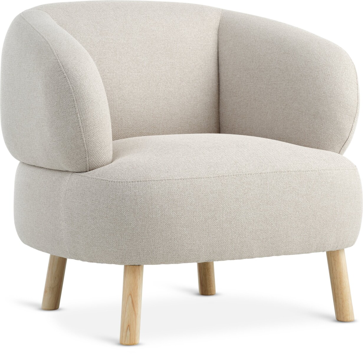 Butaca STADIL tela beige color roble 