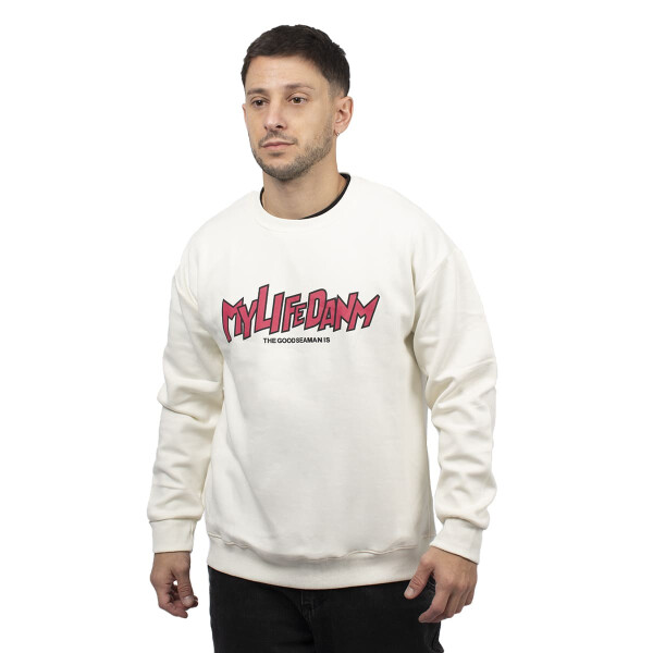 BUZOS ACTIVE HODDIE CON ESTAMPA Unisex - XC01 Blanco