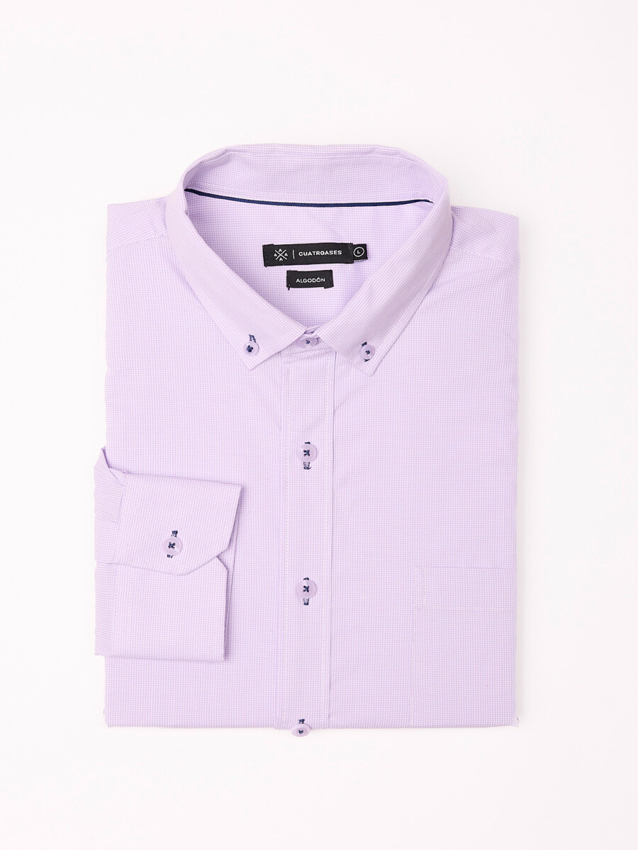Camisa m/ micro pie de pulle - violeta 