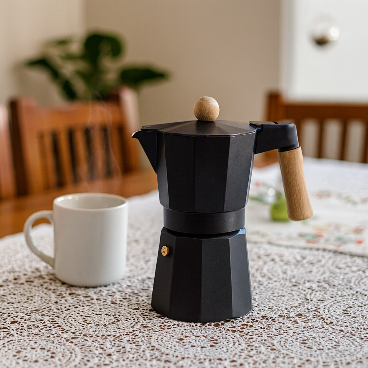 Cafetera express 6 tazas Trento Black 