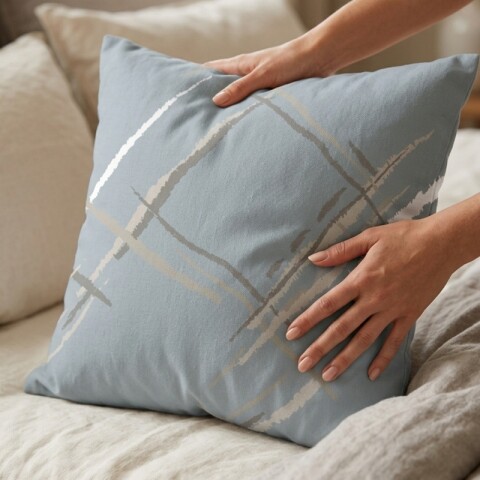 Almohadón Decorativo 45x45 cm - Celeste Nieve - Cojín Suave para Cama y Living Almohadón Decorativo 45x45 cm - Celeste Nieve - Cojín Suave para Cama y Living