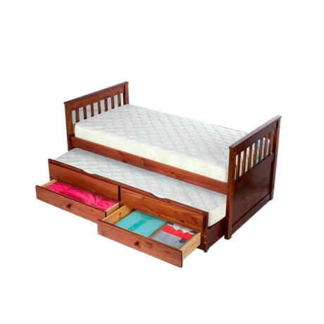Cama Marinera con Cajones Marron
