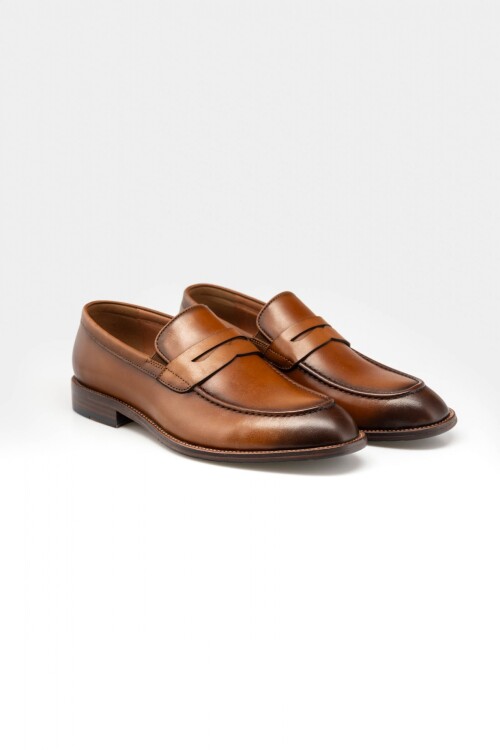 Mocasin Cuero Tan