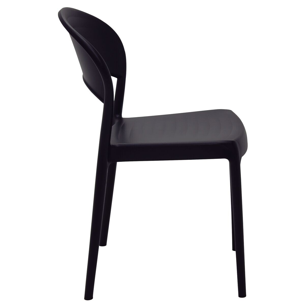 Silla Sissi Respaldo Cerrado en polipropileno - color Negro - 92046/409 - Tramontina 