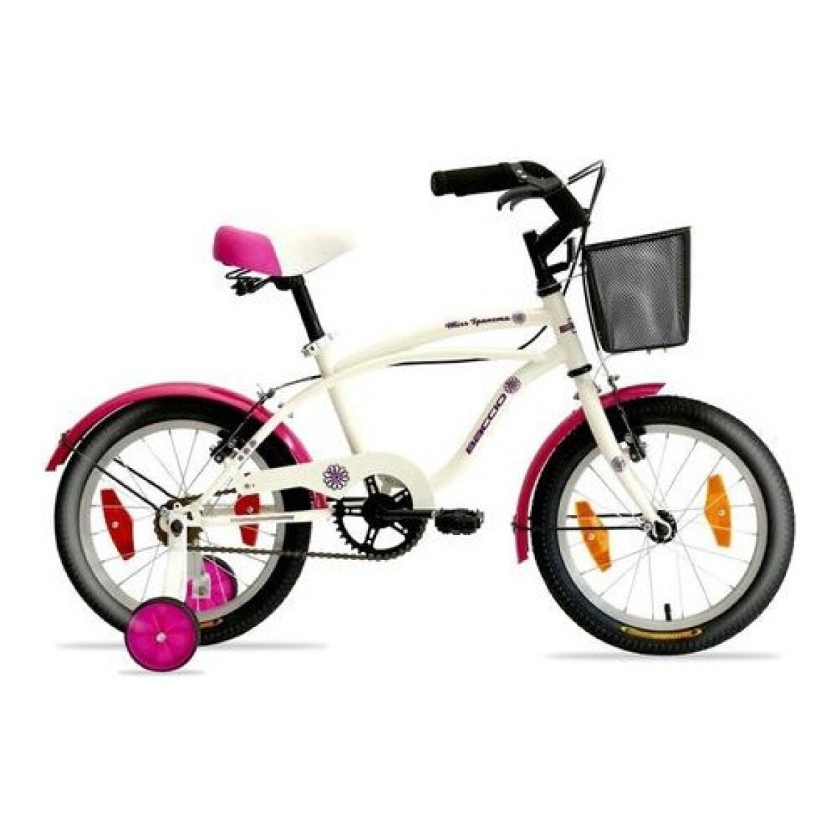 Bicicleta Infantil Baccio Ipanema rodado 16 con canasto - Rojo/Blanco 