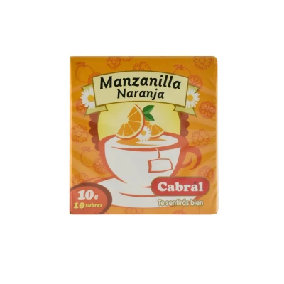 TE CABRAL MANZANILLA CON NARANJA X10 Te Cabral Manzanilla Narnaja