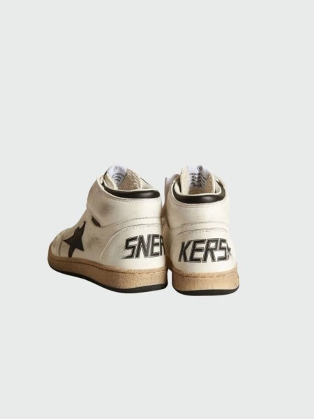 Golden Goose-Botines de cuero, Sky Star Blanco