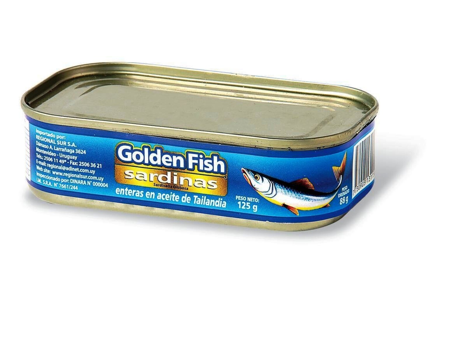 SARDINA ENTERA ACEITE 125G GOLDEN FISH 