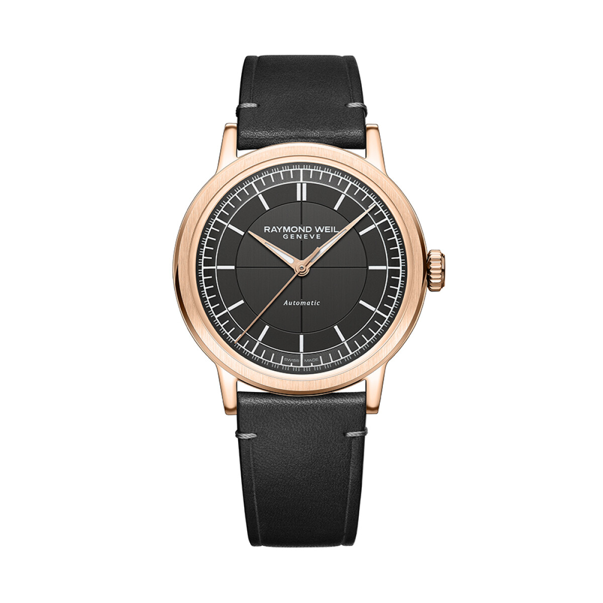 Reloj RAYMOND WEIL Millesime Central Seconds Automático con esfera y correa gris 