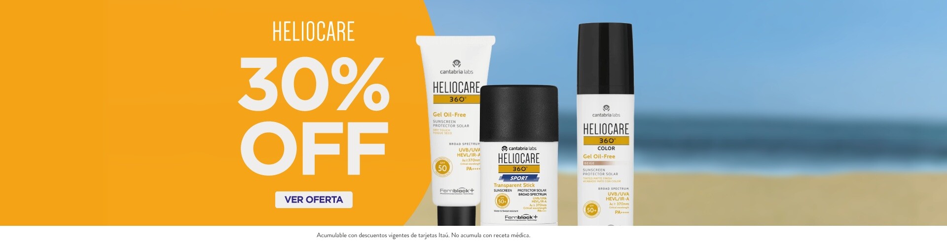 Heliocare 30% off.